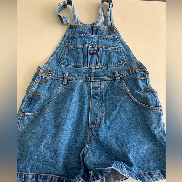 Jordache denim blue overalls size S/M - Picture 2 of 3